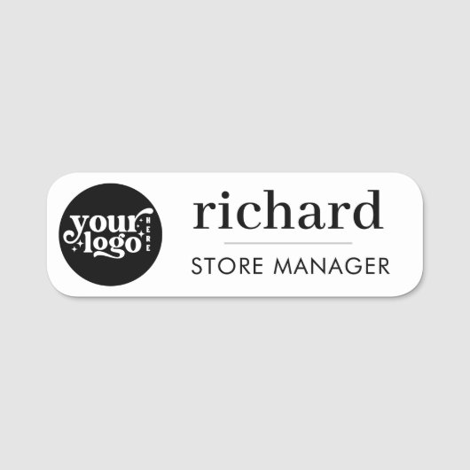 Benutzerdefiniertes Logo Mitarbeiter Magnetic oder Namensschild (Vorderseite)