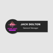 Benutzerdefiniertes Logo Mitarbeiter Magnetic oder Namensschild (Vorderseite)