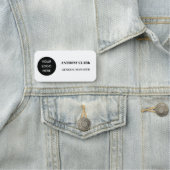 Benutzerdefiniertes Logo Mitarbeiter Magnetic oder Namensschild (Beispiel)