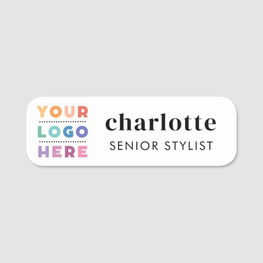 Benutzerdefiniertes Logo Mitarbeiter Magnetic oder Namensschild (Vorderseite)