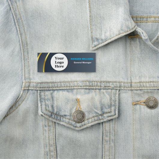 Benutzerdefiniertes Logo Mitarbeiter Magnetic oder Namensschild (Beispiel)