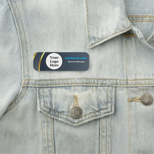 Benutzerdefiniertes Logo Mitarbeiter Magnetic oder Namensschild (Beispiel)