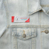 Benutzerdefiniertes Logo Mitarbeiter Magnetic oder Namensschild (Beispiel)