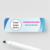 Benutzerdefiniertes Logo Mitarbeiter Magnetic oder Namensschild (Beispiel)