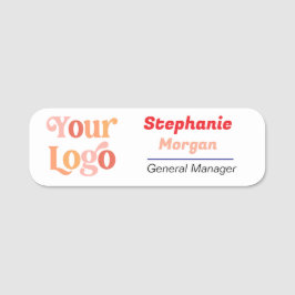 Benutzerdefiniertes Logo Mitarbeiter Magnetic oder Namensschild