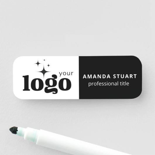 Benutzerdefiniertes Logo Mitarbeiter Magnetic oder Namensschild (Beispiel)