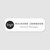 Benutzerdefiniertes Logo Mitarbeiter Magnetic oder Namensschild (Vorderseite)