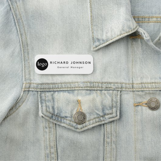 Benutzerdefiniertes Logo Mitarbeiter Magnetic oder Namensschild (Beispiel)