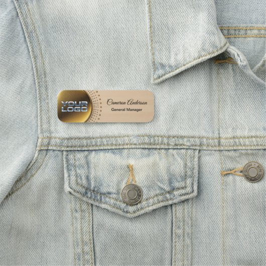 Benutzerdefiniertes Logo Mitarbeiter Magnetic oder Namensschild (Beispiel)