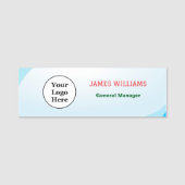 Benutzerdefiniertes Logo Mitarbeiter Magnetic oder Namensschild (Vorderseite)