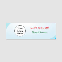 Benutzerdefiniertes Logo Mitarbeiter Magnetic oder Namensschild