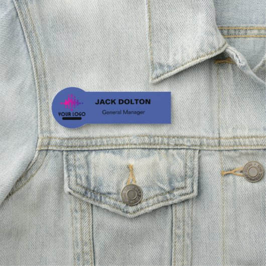 Benutzerdefiniertes Logo Mitarbeiter Magnetic oder Namensschild (Beispiel)