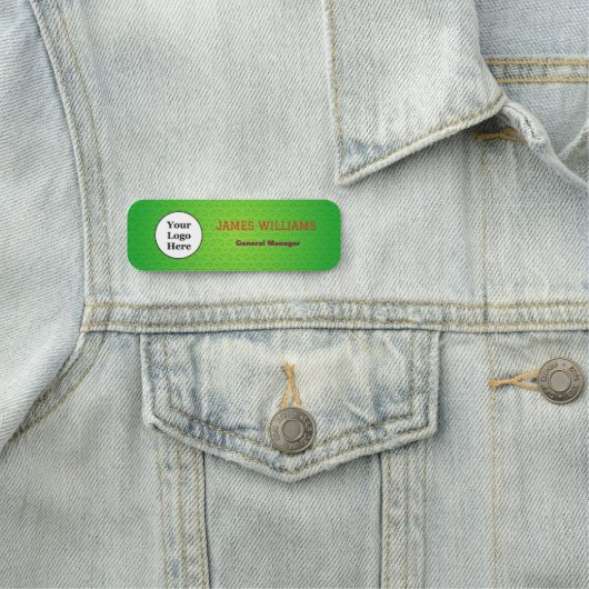 Benutzerdefiniertes Logo Mitarbeiter Magnetic oder Namensschild (Beispiel)