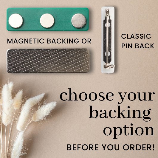 Benutzerdefiniertes Logo Mitarbeiter Magnetic oder Namensschild