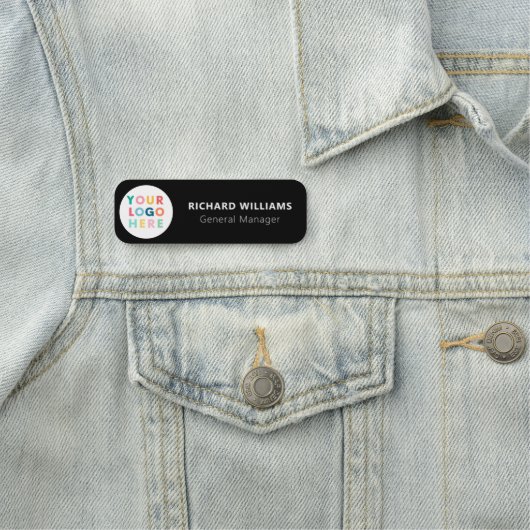 Benutzerdefiniertes Logo Mitarbeiter Magnetic oder Namensschild (Beispiel)