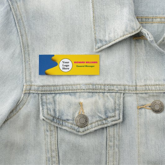 Benutzerdefiniertes Logo Mitarbeiter Magnetic oder Namensschild (Beispiel)