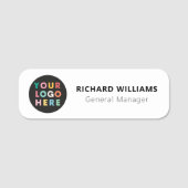 Benutzerdefiniertes Logo Mitarbeiter Magnetic oder Namensschild (Vorderseite)