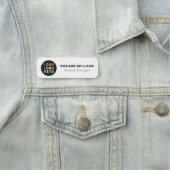 Benutzerdefiniertes Logo Mitarbeiter Magnetic oder Namensschild (Beispiel)