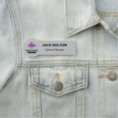 Benutzerdefiniertes Logo Mitarbeiter Magnetic oder Namensschild (Beispiel)