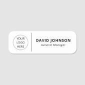 Benutzerdefiniertes Logo Mitarbeiter Magnetic oder Namensschild (Vorderseite)