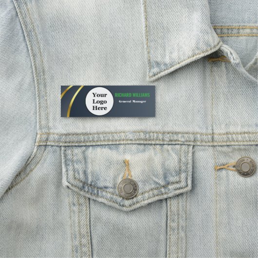 Benutzerdefiniertes Logo Mitarbeiter Magnetic oder Namensschild (Beispiel)