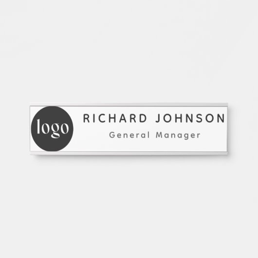 Benutzerdefiniertes Logo Mitarbeiter Magnetic oder Türschild (Vorderseite )