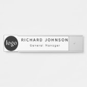 Benutzerdefiniertes Logo Mitarbeiter Magnetic oder Türschild (Vorderseite )