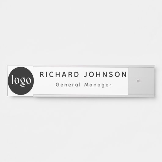 Benutzerdefiniertes Logo Mitarbeiter Magnetic oder Türschild (Vorderseite )