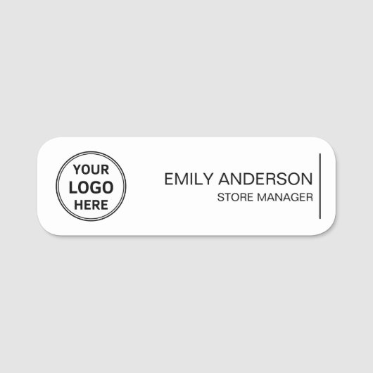 Benutzerdefiniertes Logo Mitarbeiter Magnetic Safe Namensschild (Vorderseite)