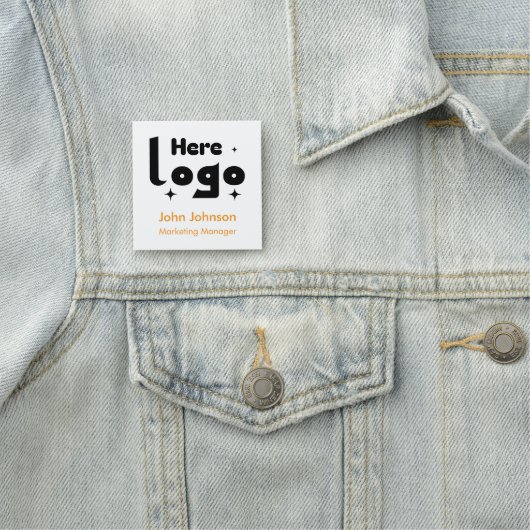 Benutzerdefiniertes Logo Mitarbeiter Magnetisch Namensschild (Beispiel)