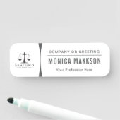 Benutzerdefiniertes Logo Mitarbeiter Magnetisch  Namensschild (Beispiel)
