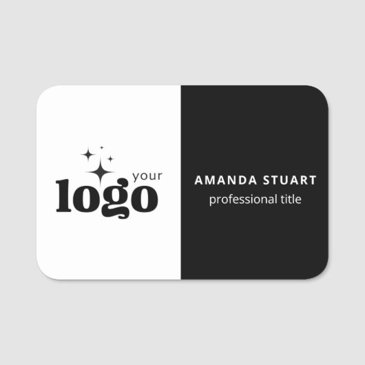 Benutzerdefiniertes Logo Mitarbeiter Magnetisch Od Namensschild (Vorderseite)