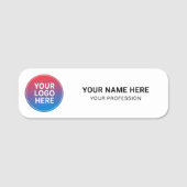 Benutzerdefiniertes Logo Mitarbeiter magnetisch od Namensschild (Vorderseite)