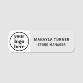 Benutzerdefiniertes Logo Mitarbeiter Magnetisch od Namensschild (Vorderseite)