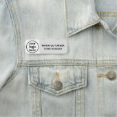 Benutzerdefiniertes Logo Mitarbeiter Magnetisch od Namensschild (Beispiel)