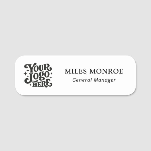 Benutzerdefiniertes Logo Mitarbeiter Magnetisch OD Namensschild (Vorderseite)