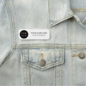 Benutzerdefiniertes Logo Mitarbeiter magnetisch un Namensschild (Beispiel)