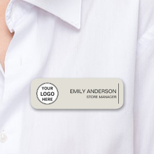 Benutzerdefiniertes Logo Mitarbeiter Magnetischer Namensschild