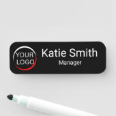 Benutzerdefiniertes Logo Mitarbeiter Personalisier Namensschild (Beispiel)