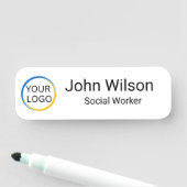 Benutzerdefiniertes Logo Mitarbeiter Personalisier Namensschild (Beispiel)