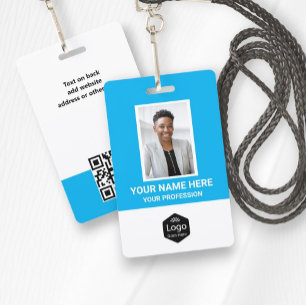 Benutzerdefiniertes Logo Mitarbeiterfoto Personali Ausweis