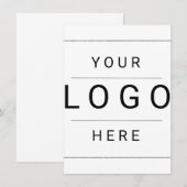Benutzerdefiniertes Logo Mitteilungskarte (Vorne/Hinten)
