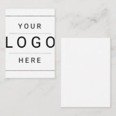 Benutzerdefiniertes Logo Mitteilungskarte (Vorne/Hinten)