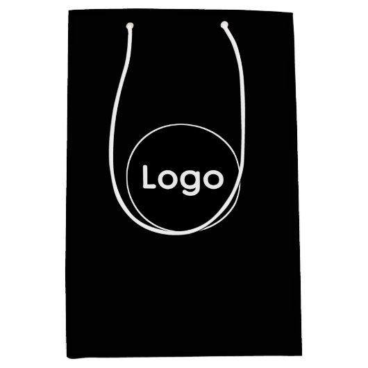 Benutzerdefiniertes Logo Mittlere Geschenktüte (Vorderseite)