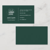 Benutzerdefiniertes Logo modern minimalistisch Eme Visitenkarte (Vorne/Hinten)