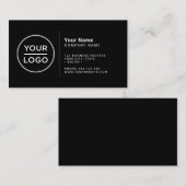 Benutzerdefiniertes Logo modern minimalistisch in Visitenkarte (Vorne/Hinten)