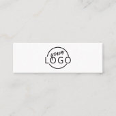 Benutzerdefiniertes Logo modern minimalistisch Mini Visitenkarte (Vorderseite)