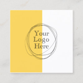 Benutzerdefiniertes Logo Modern Minimalistisch | S Quadratische Visitenkarte