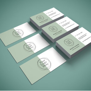 Benutzerdefiniertes Logo Modern Minimalistisch Sag Visitenkarte