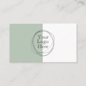 Benutzerdefiniertes Logo Modern Minimalistisch Sag Visitenkarte (Vorderseite)